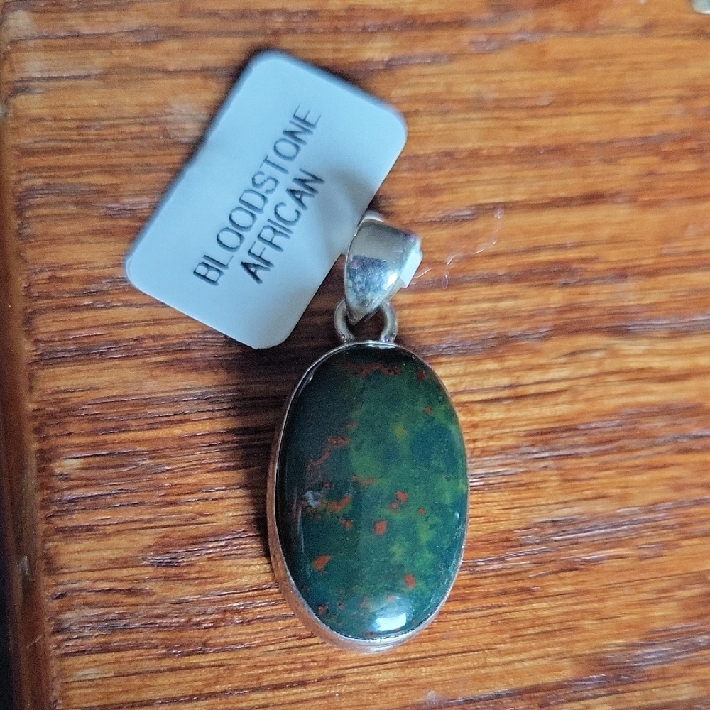 Elegant Bloodstone Pendant